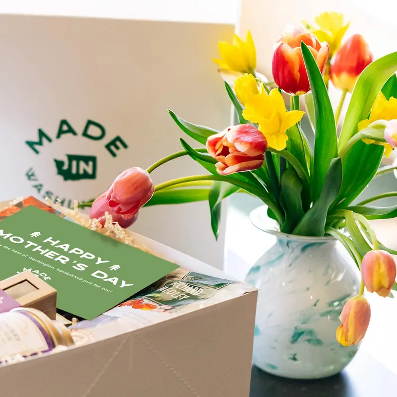 Ocean Blown Glass Flower Vase