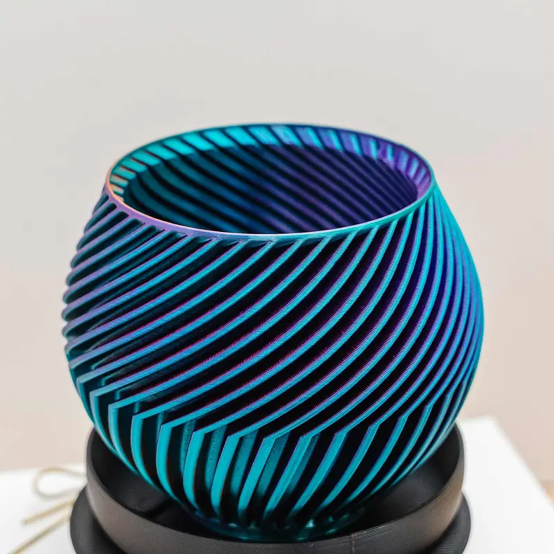 TOR Planter Teal Burnt Orange Purple