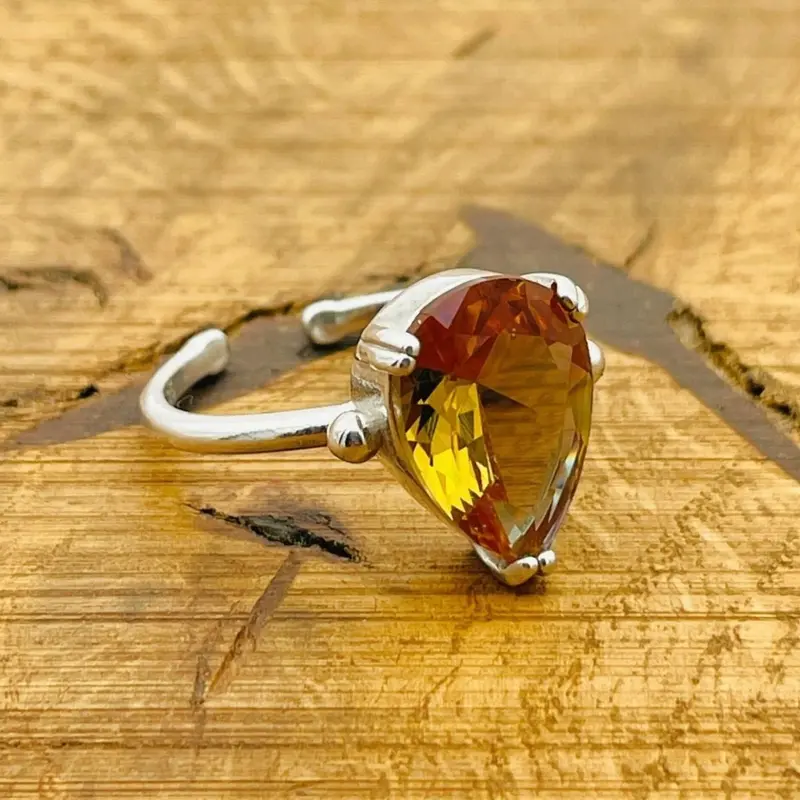 Turkish Handmade Zultanite Adjustable Ring | 925 Sterling Silver Minimalist Gemstone Jewelry for Women