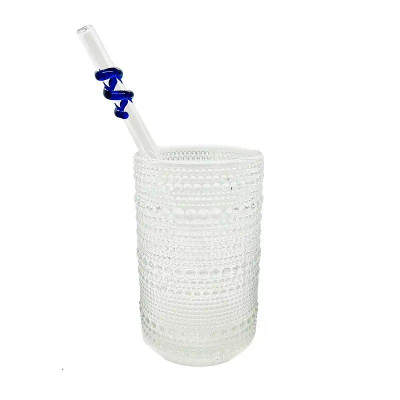 Blown Glass Drinking Straw Straight