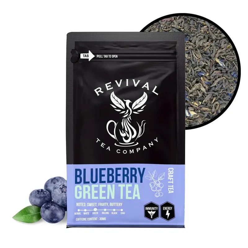 Blueberry Green Tea Loose Leaf Tea 6 Ounces