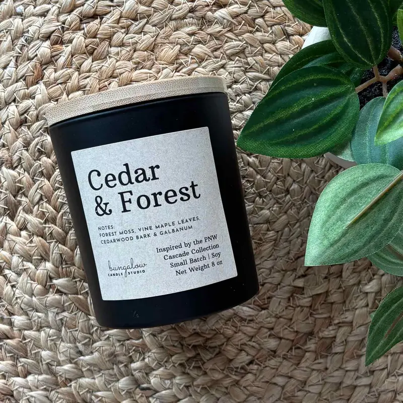 Cedar and Forest 8 oz Candle