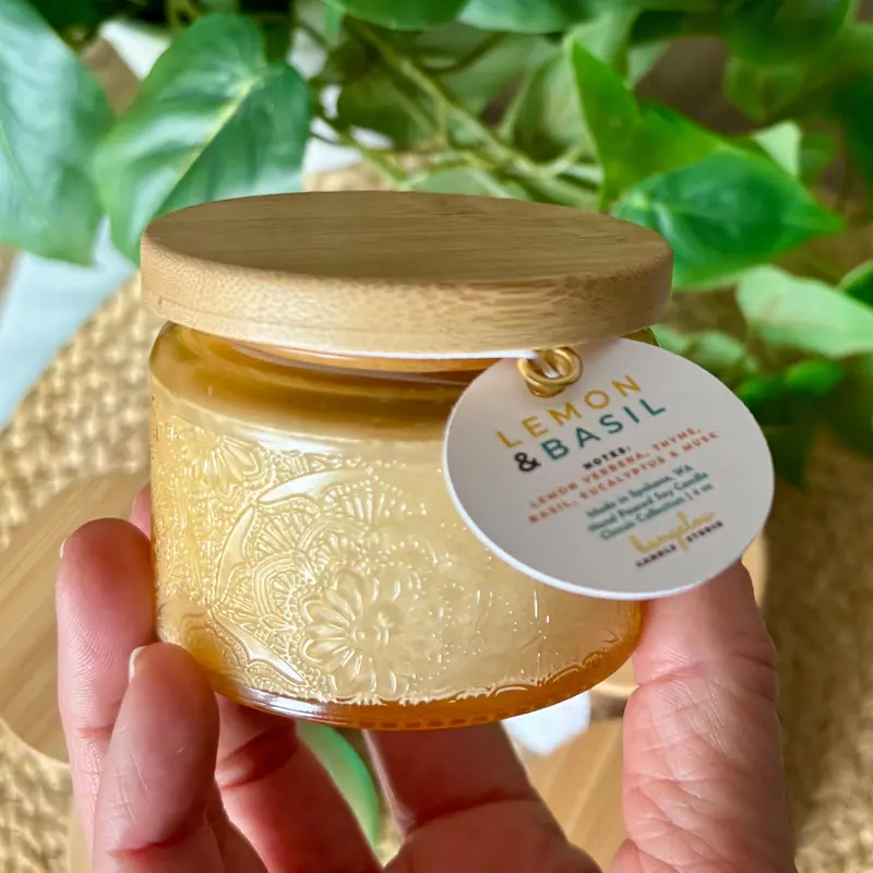Lemon and Basil Candle 4 oz