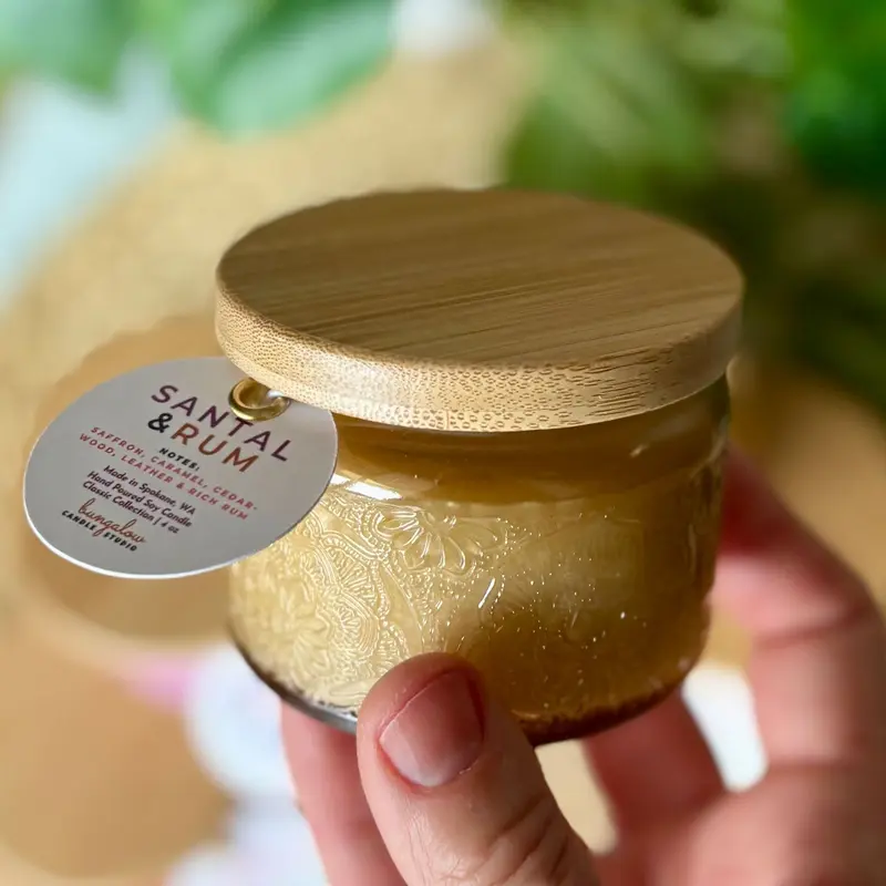 Santal and Rum Candle 4 oz