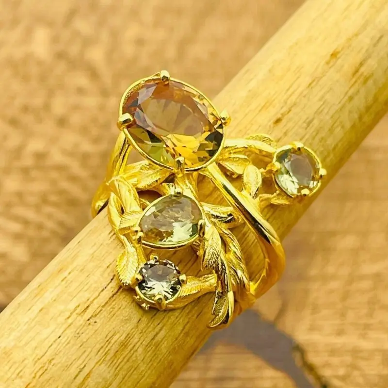 Unique Handmade Adjustable Zultanite Ring - 925 Sterling Silver Turkish Jewelry Gift