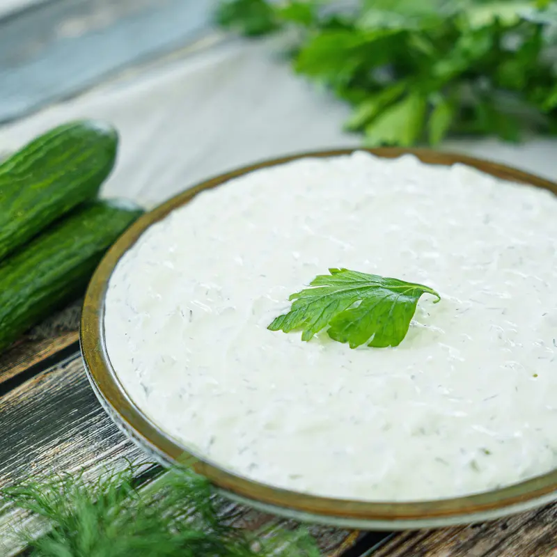 Yogurt with Cucumber Salad (Per Pound)