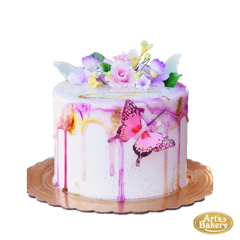 Butterfly and Flower Cake 76