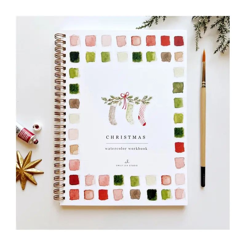 Christmas Watercolor Workbook