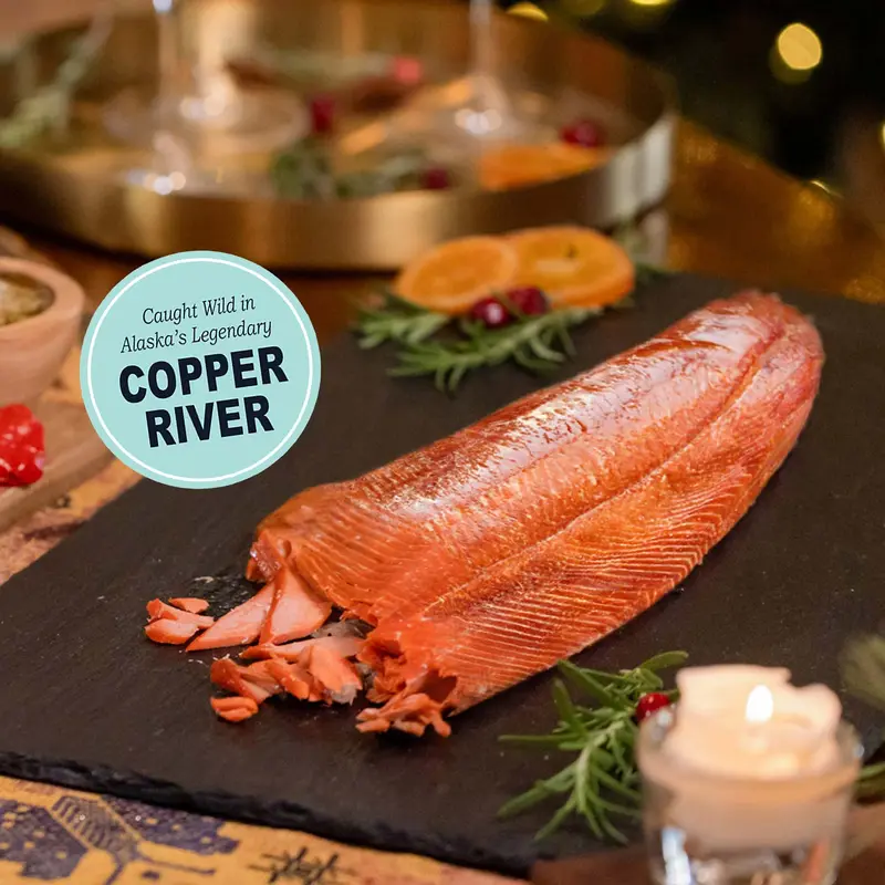 Copper River Sockeye Smoked Salmon Fillet, 1lb
