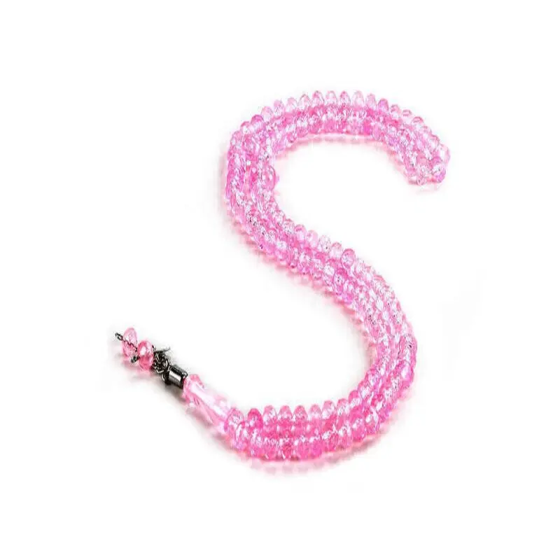 Crystal Appearance 99 Beads Hajj Umrah Gift Tasbih  (10 Pieces) - Pink