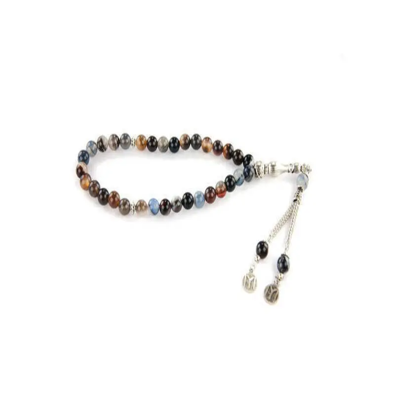 Colorful Agate Ceyt Stone 33 Beads Tasbih