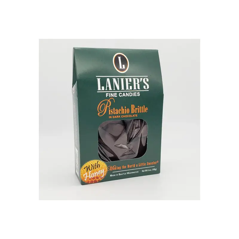 Dark Chocolate Pistachio Brittle with Honey