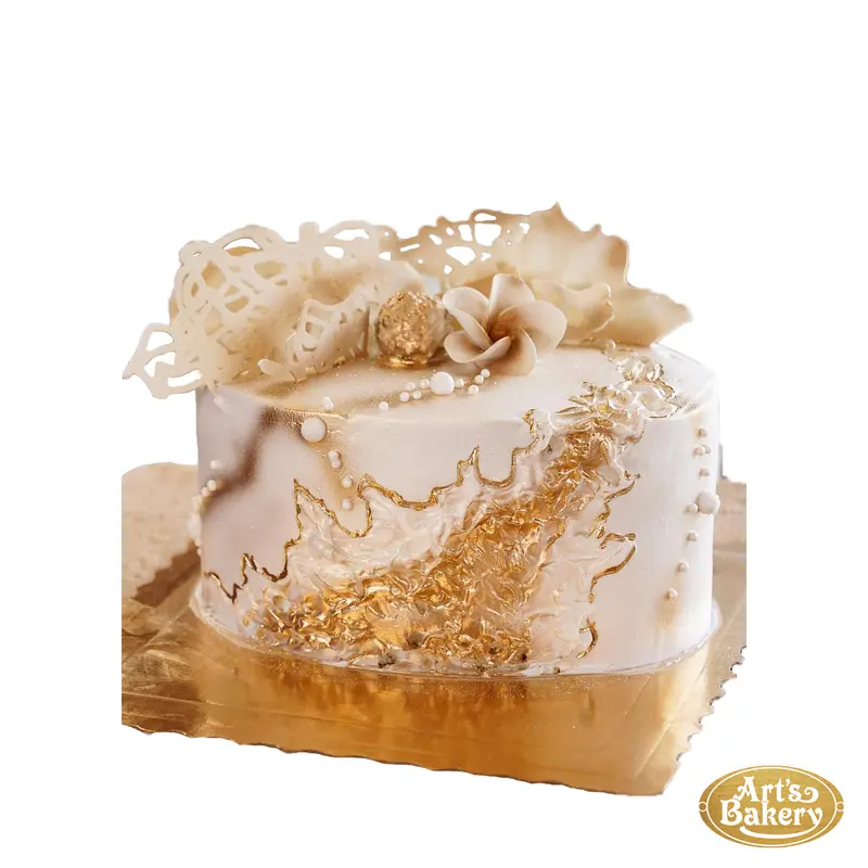 Gold Flourishing Cake 79