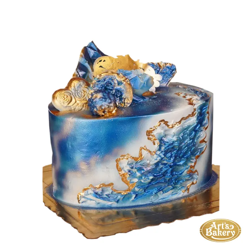 Gold Underwater Design Cake 95