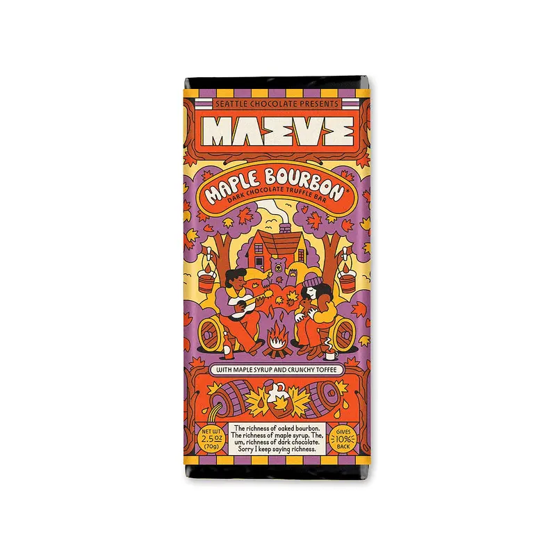 Maple Bourbon Truffle Bar