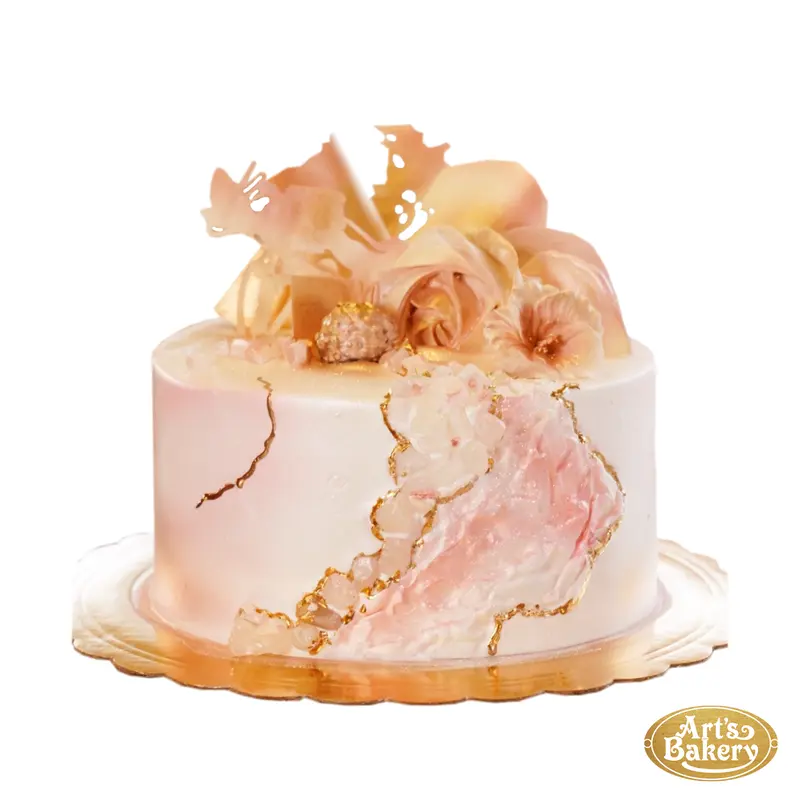 Orange Jewel Design Cake 145