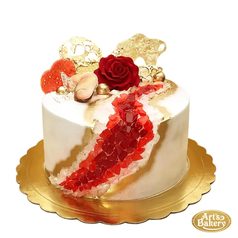 Red Jewel Designer Cake 03