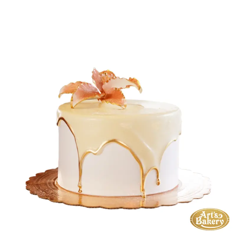 Yellow Blanketed Single Flower Cake 144