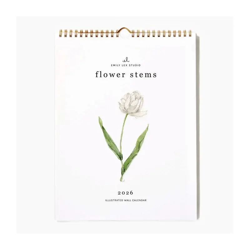 2026 Flower Stems Calendar