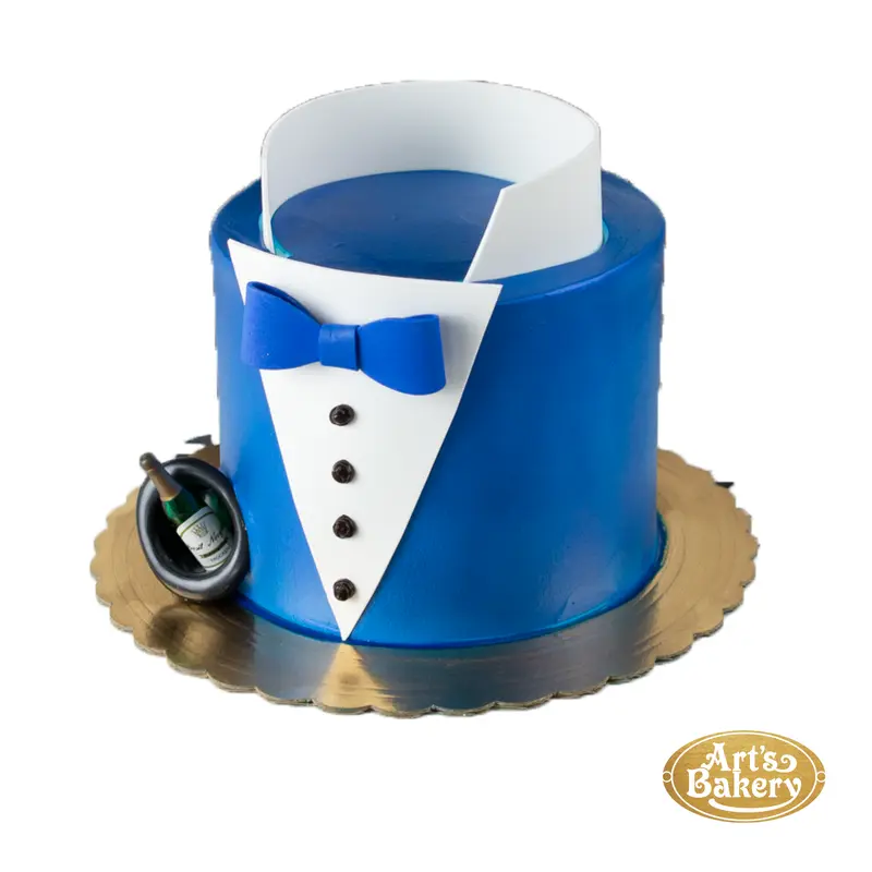 Blue Tuxedo Cake 318
