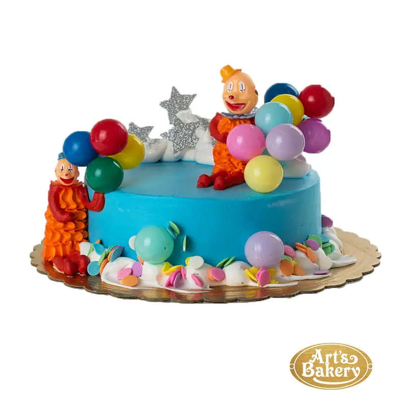 Clown With Balloons Birthday Cake 131
