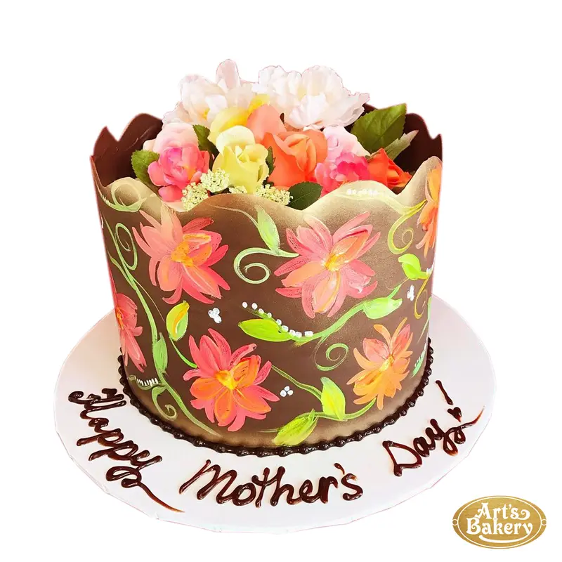 Flower Mural and Bouquet Cake 170