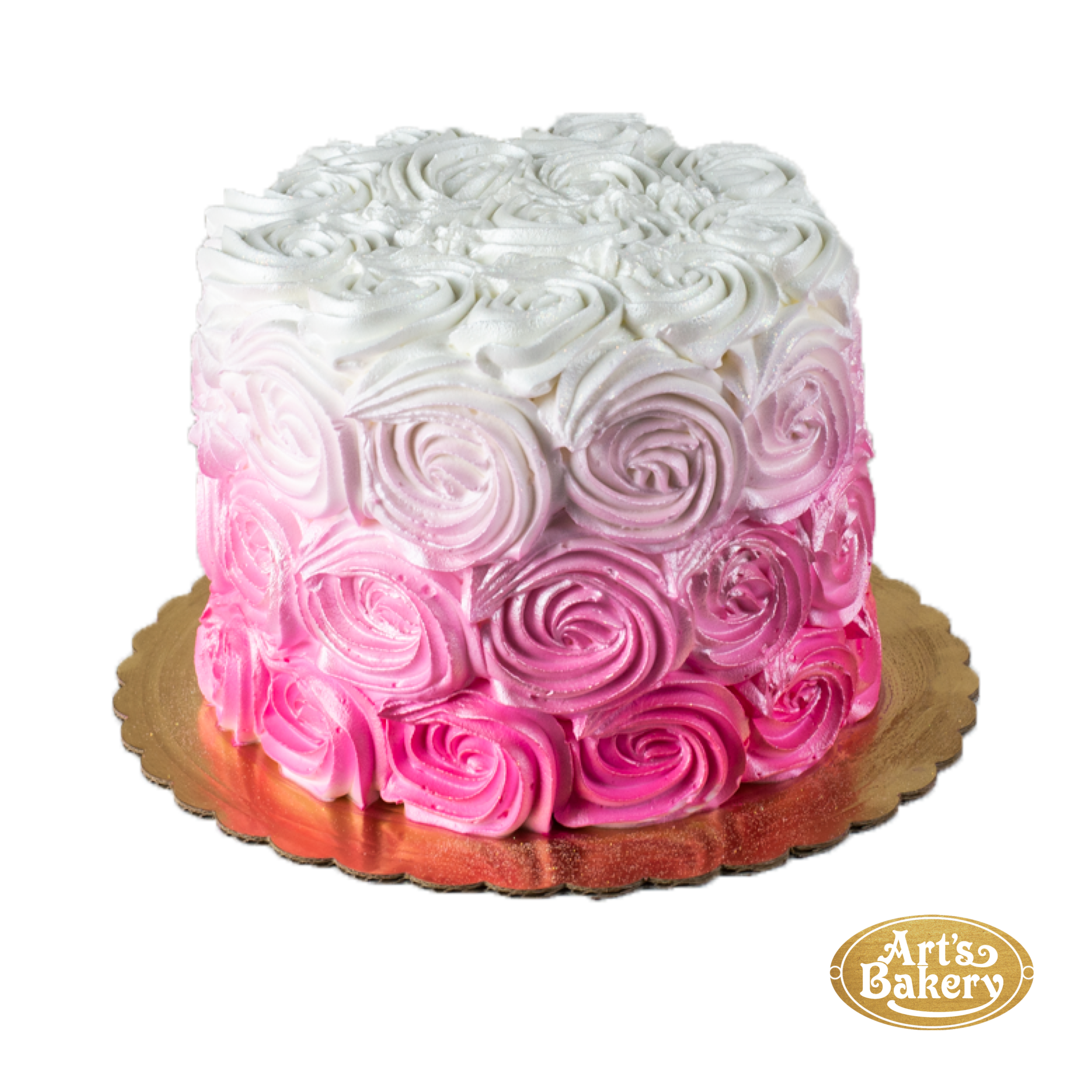 Pink Roses Swirl Cake 325