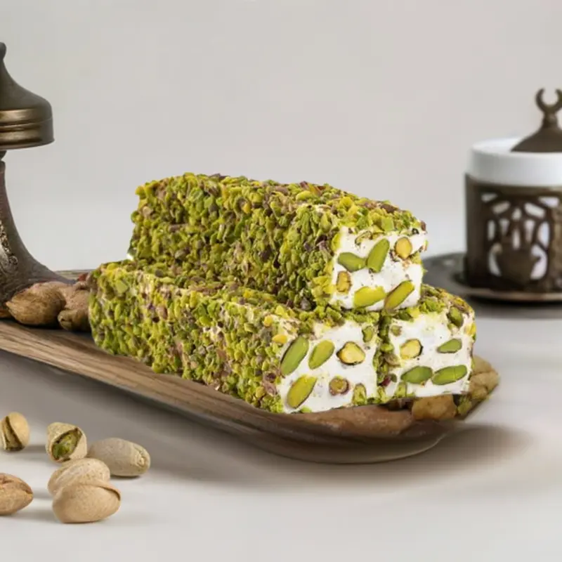 Ganik Sarsultan | Sultan Turkish Delight with Nougat Pistachio Wick