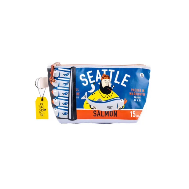 SEA Salmon Can Medium Pouch Blue