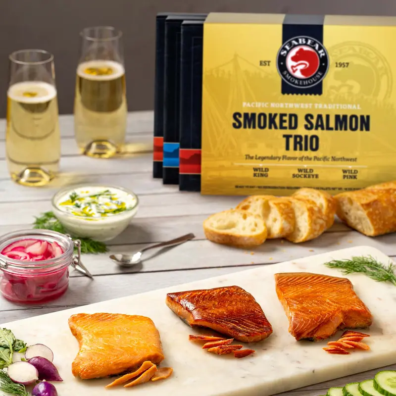 Smoked Salmon Trio with FREE Sasquatch Salmon