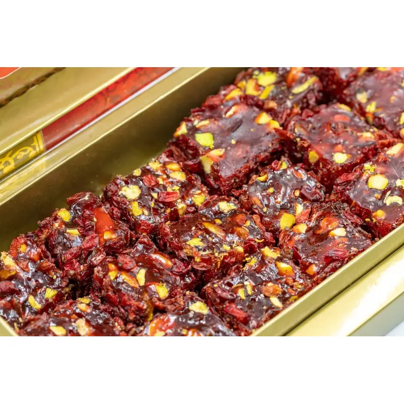 Eyup Sultan Turkish Delight Pistachio Pomegranate Wick with Zeresk Grapes - Indispensable Dessert