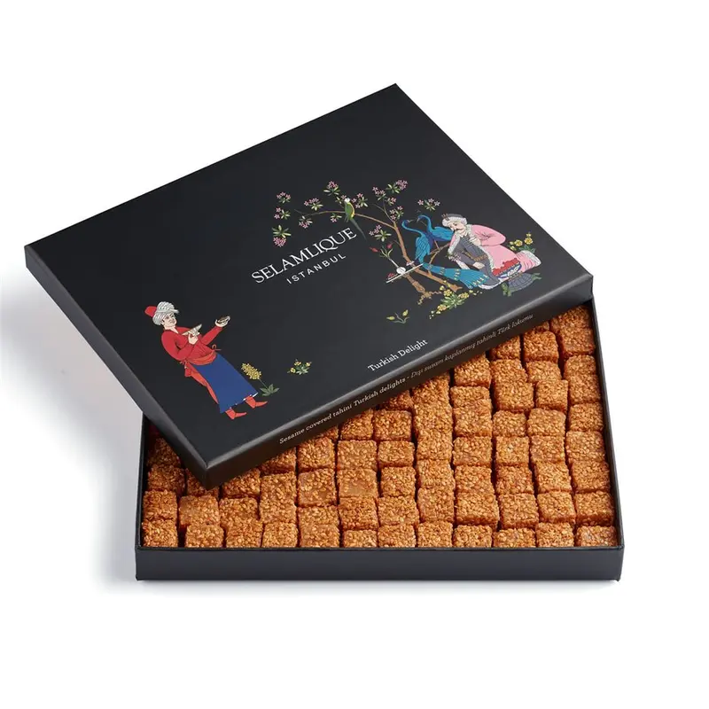 Selamlique Sesame Covered Tahini Delight - The Latest in the Selamlique Range of Turkish Delights