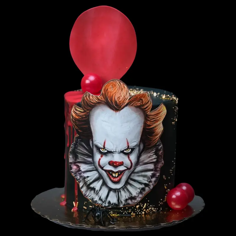 2024 Spooky Clown Cake