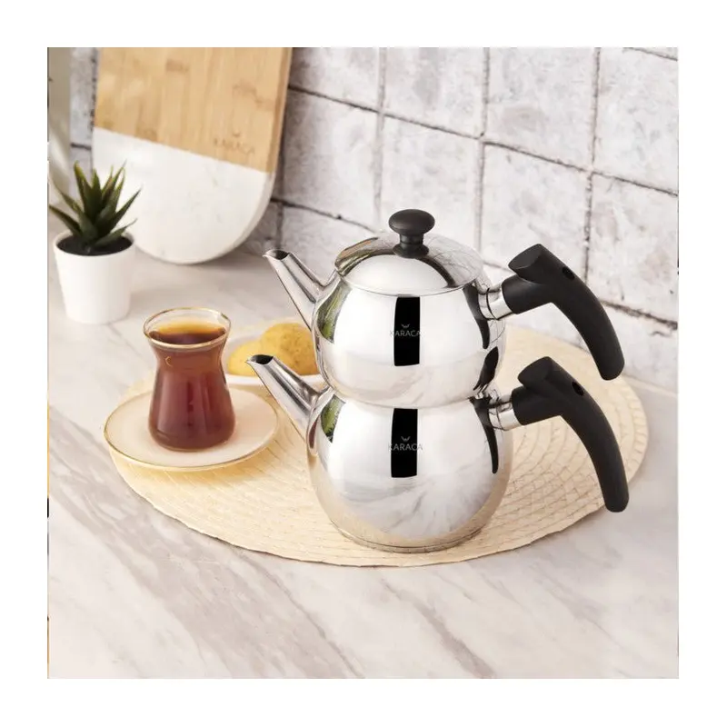 Karaca Adelya Induction Base Mini Black Tea Set