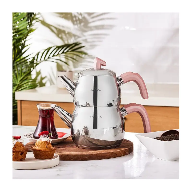 Karaca Belinay Induction Base Midi Rose Tea Set