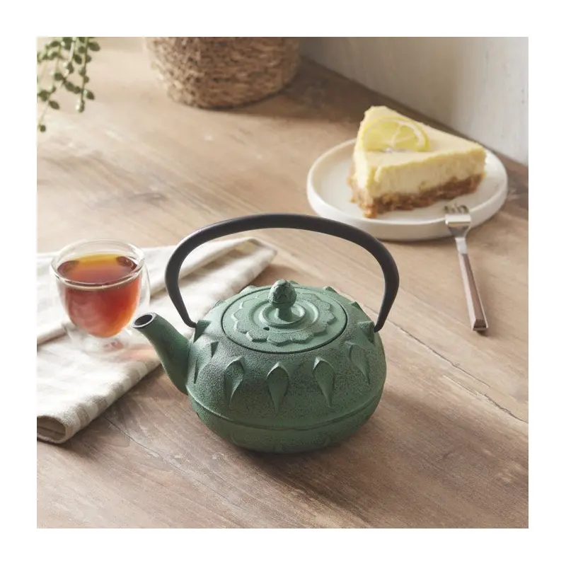 Karaca Greenish Cast Iron Teapot