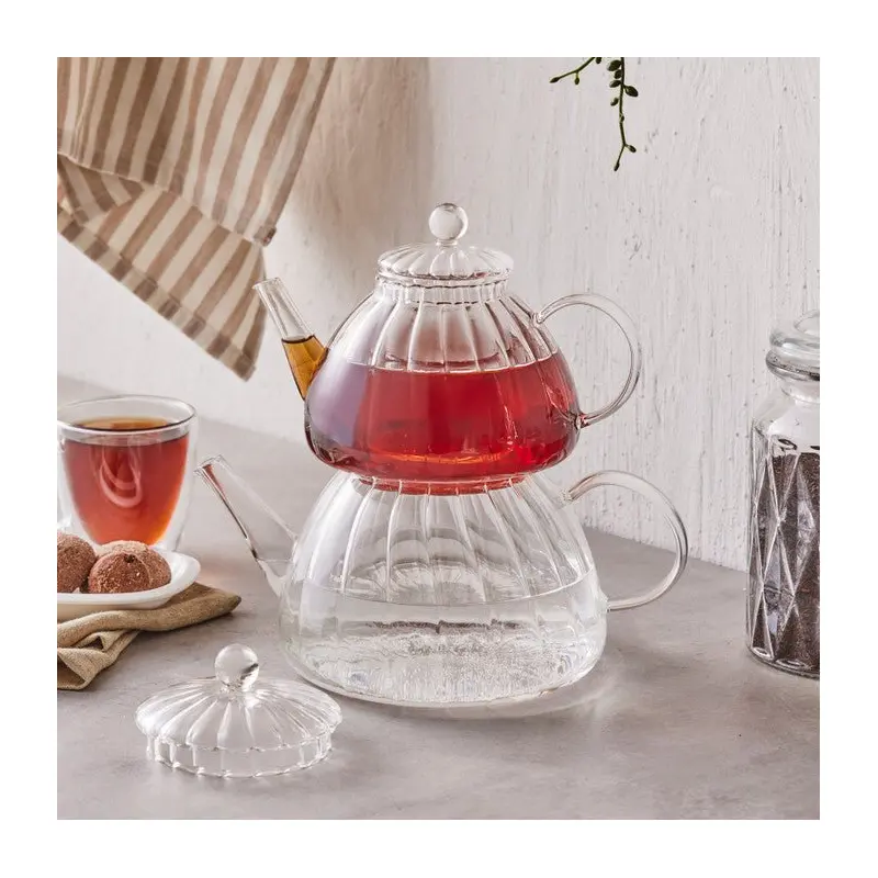 Karaca Lori Borosilicate Glass Teapot