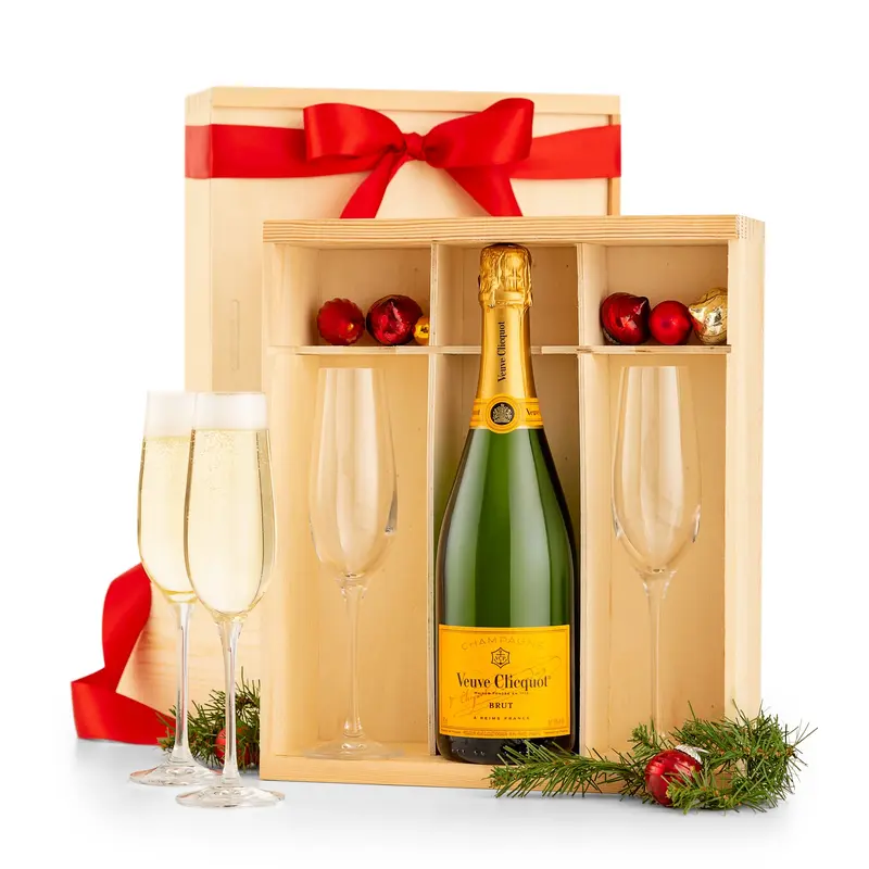 Veuve Clicquot Champagne Keepsake Toast Crate