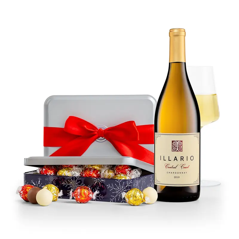 Winter Wonderland Truffle Tin with Illario Chardonnay