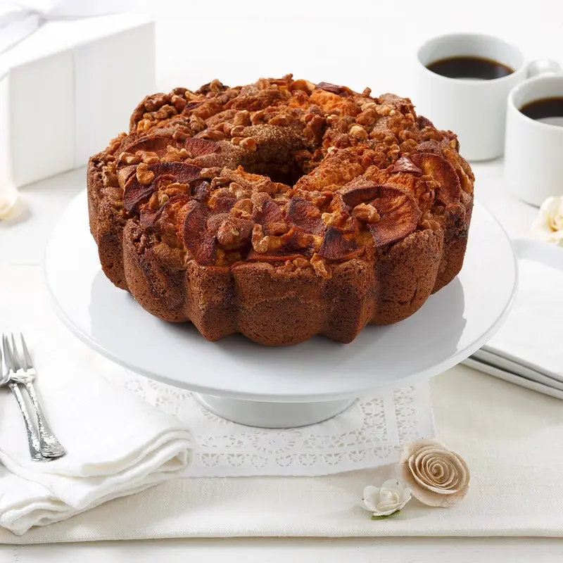 10" Apple Cinnamon Walnut Coffee Cake
