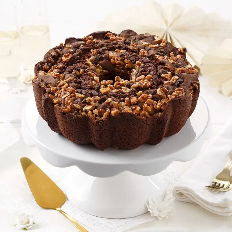10" Double Chocolate Walnut Coffee Cake