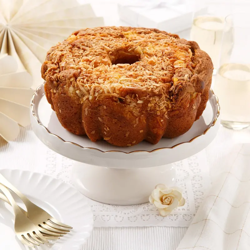 8" Pineapple Coconut Coffee Cake