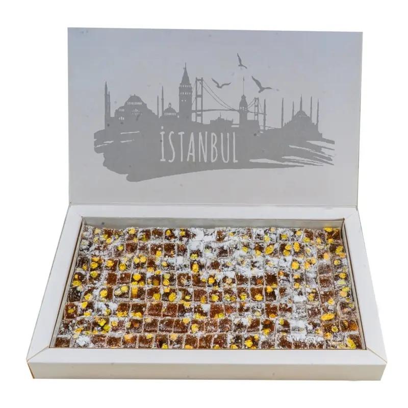 Tatbak | Large Double Roasted Turkish Delight with Pistachios and Coconut