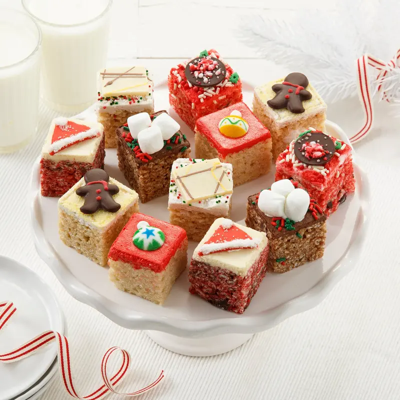 Christmas Rice Krispie Mini Gift Box