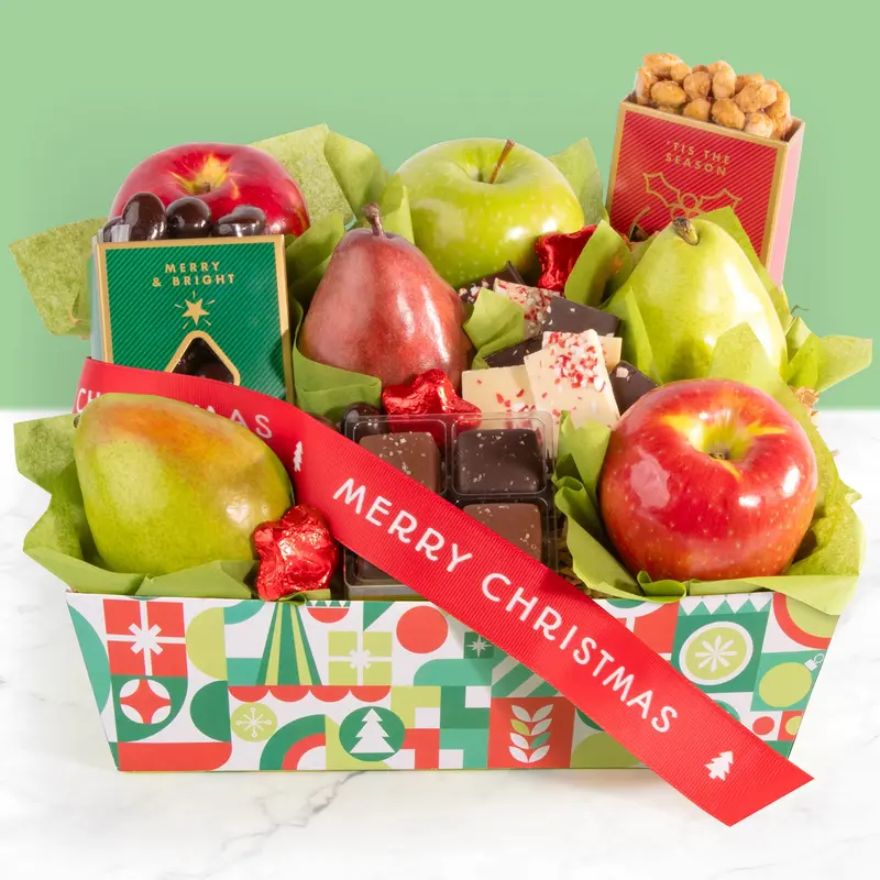 Christmas Treasures Fruit & Treats Crate