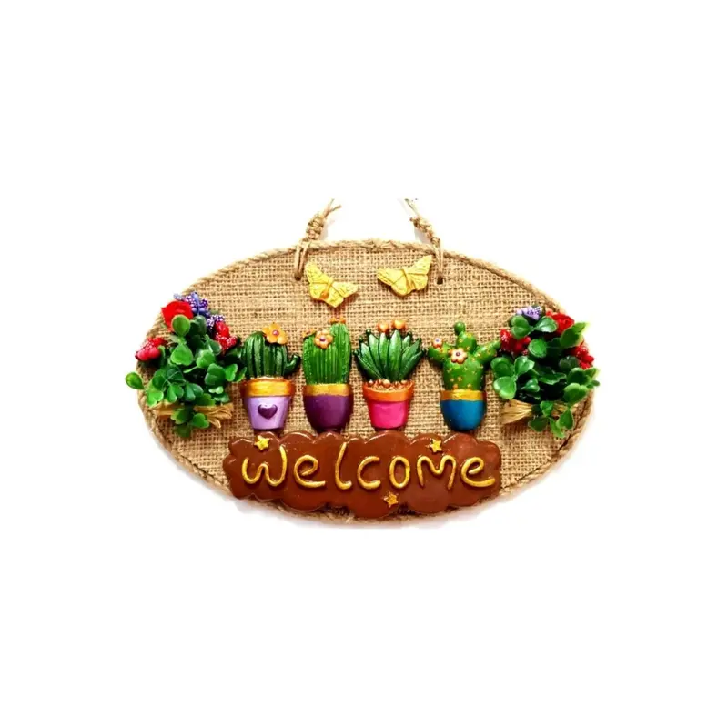 The Magic Of The Flowers Welcome Printed Door And Wall Ornament