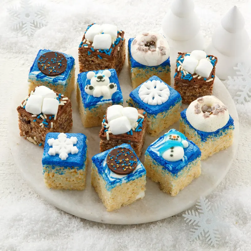 Winter Wonderland Rice Krispie Mini Gift Box