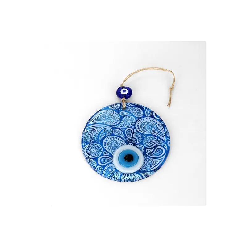 Blue White Glass with Nazar Beads