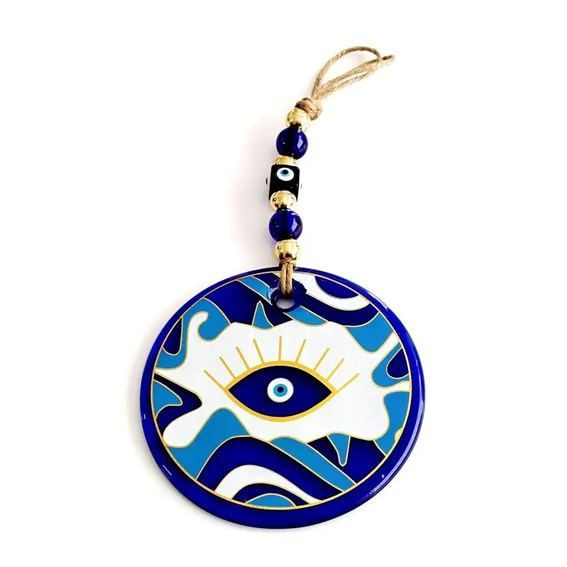 Eye Model Nazar Beaded Glass Wall Ornament