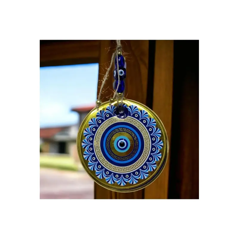 Gold Foil Nazar Bead Wall Ornament